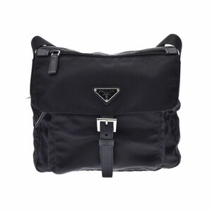 PRADA Black Nylon Shoulder Bag